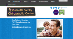 Desktop Screenshot of galeottichiropractic.com