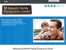 Tablet Screenshot of galeottichiropractic.com